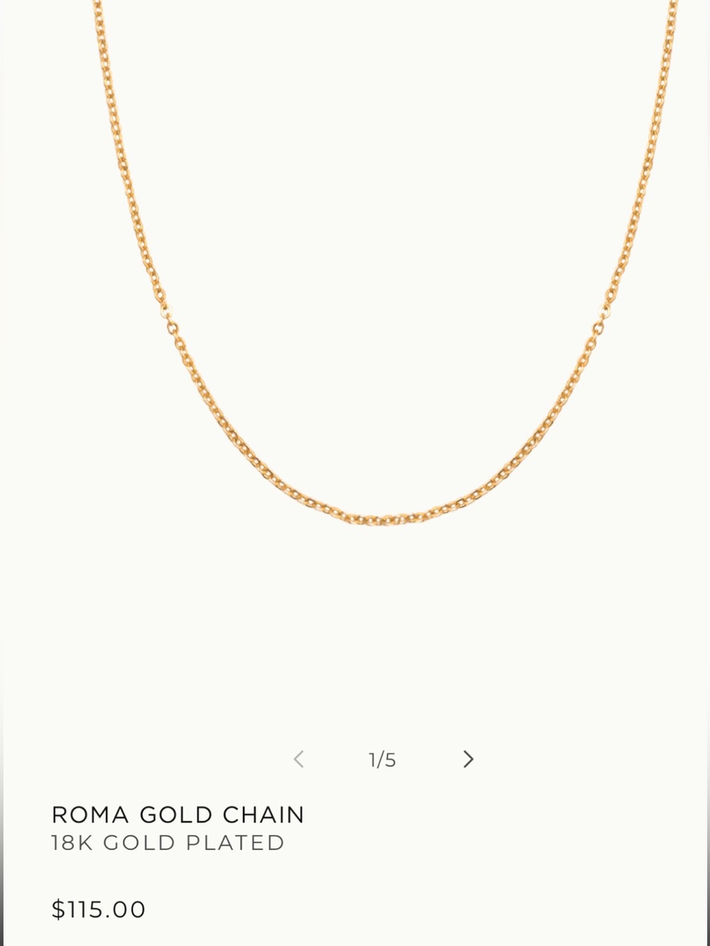 Alhaja Cult Store Sardina Gold Charm Necklace 18K plated - Picture 7 of 7
